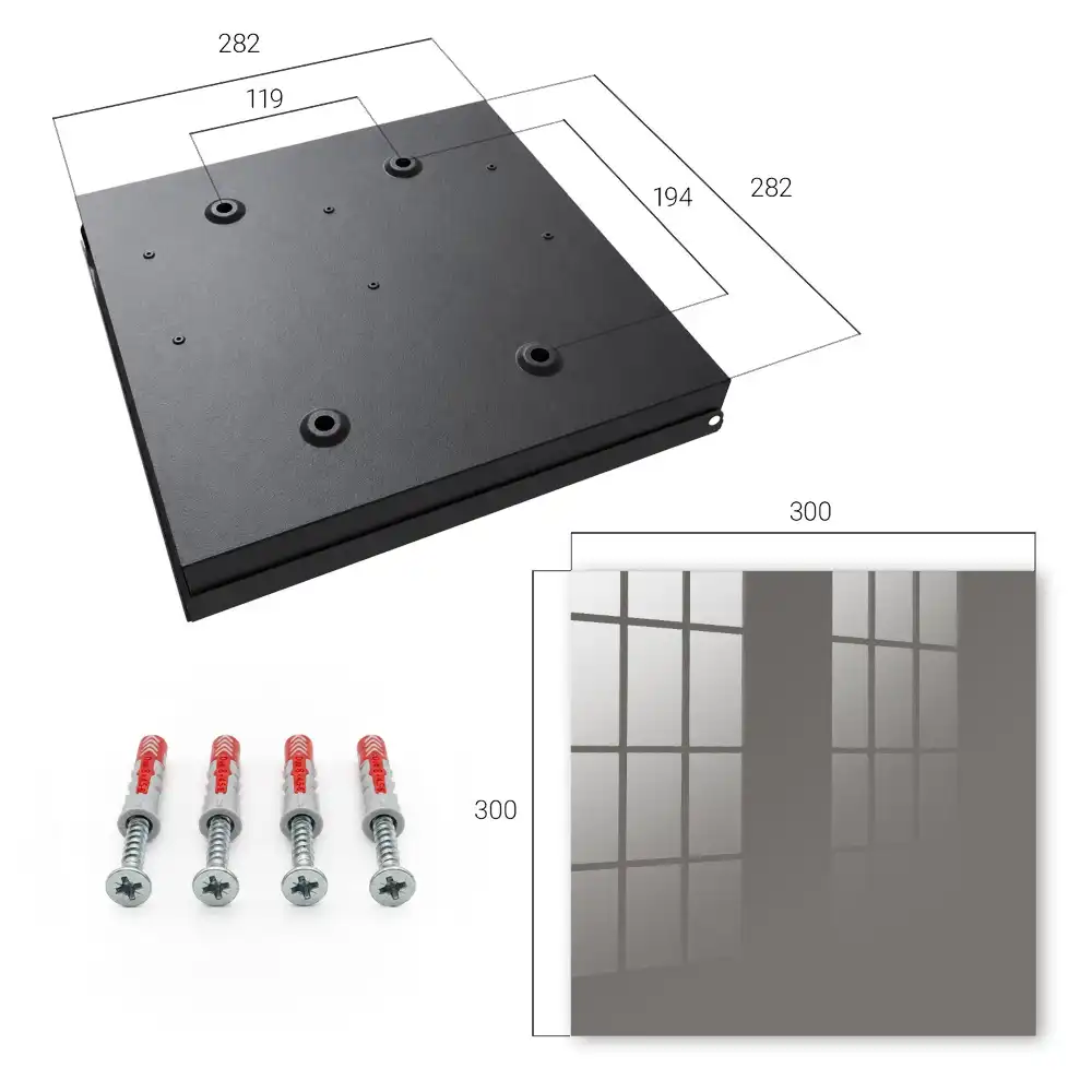 Dulapior pentru chei cu design monocromatic elegant