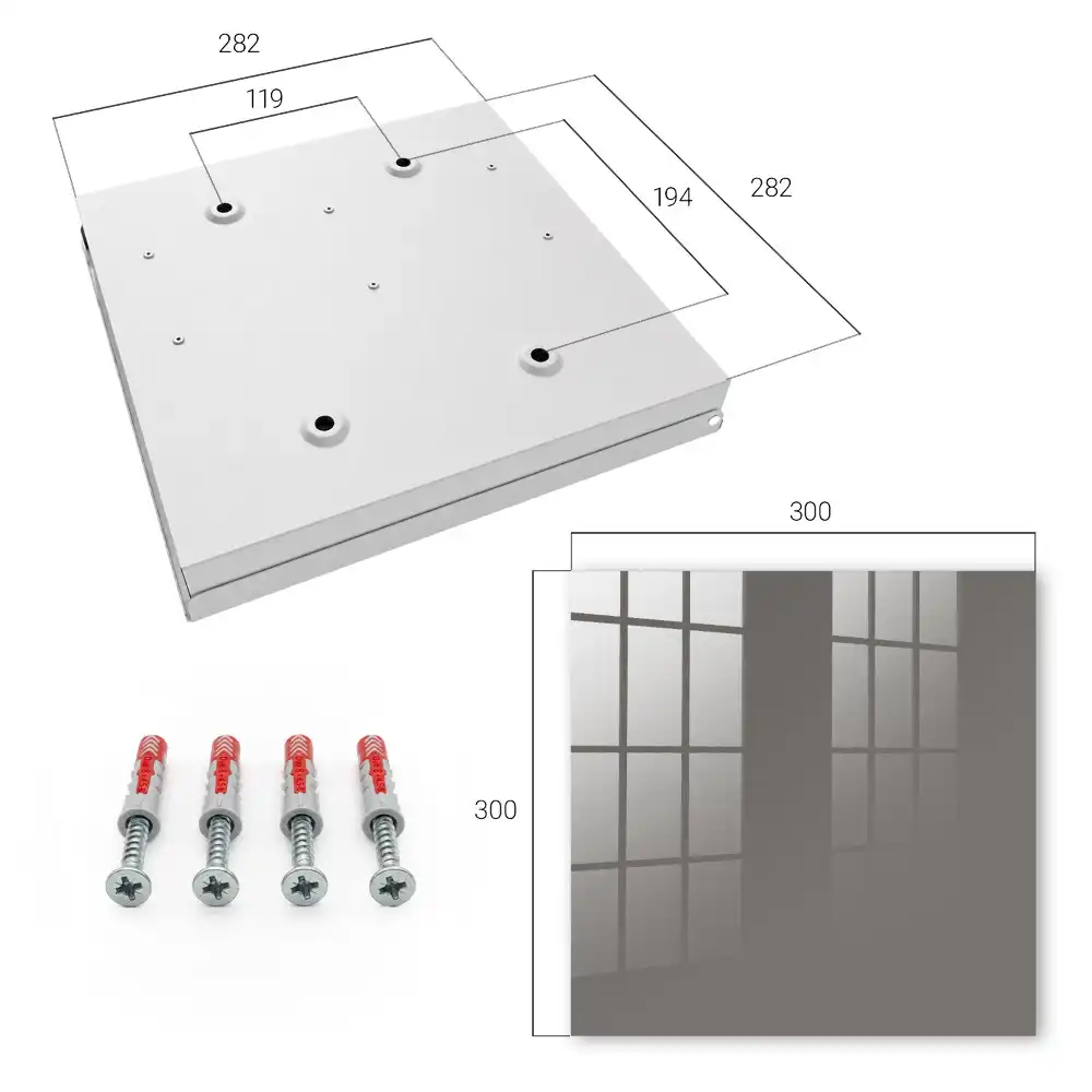 Dulapior pentru chei cu design monocromatic elegant