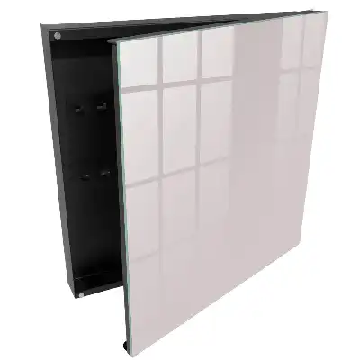 Casetă pentru chei cu design abstract în nuanțe de roz și gri