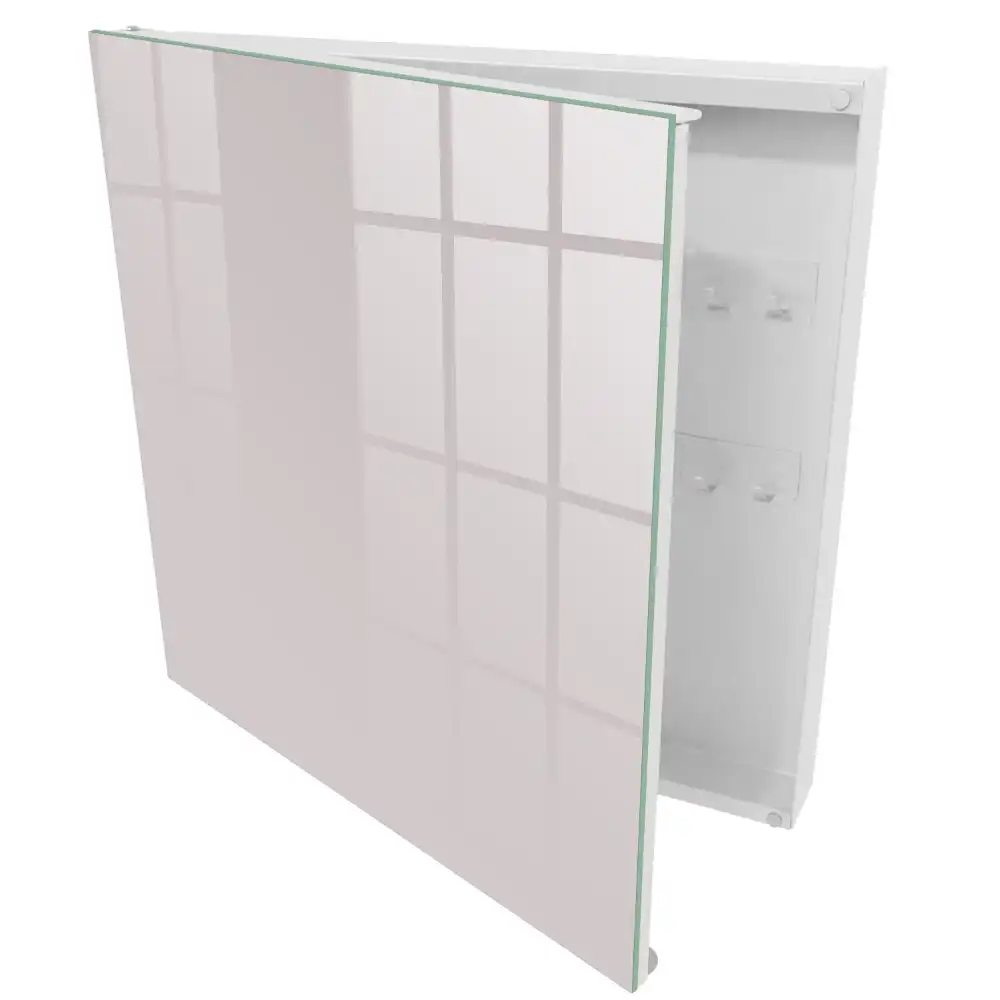 Casetă pentru chei cu design abstract în nuanțe de roz și gri