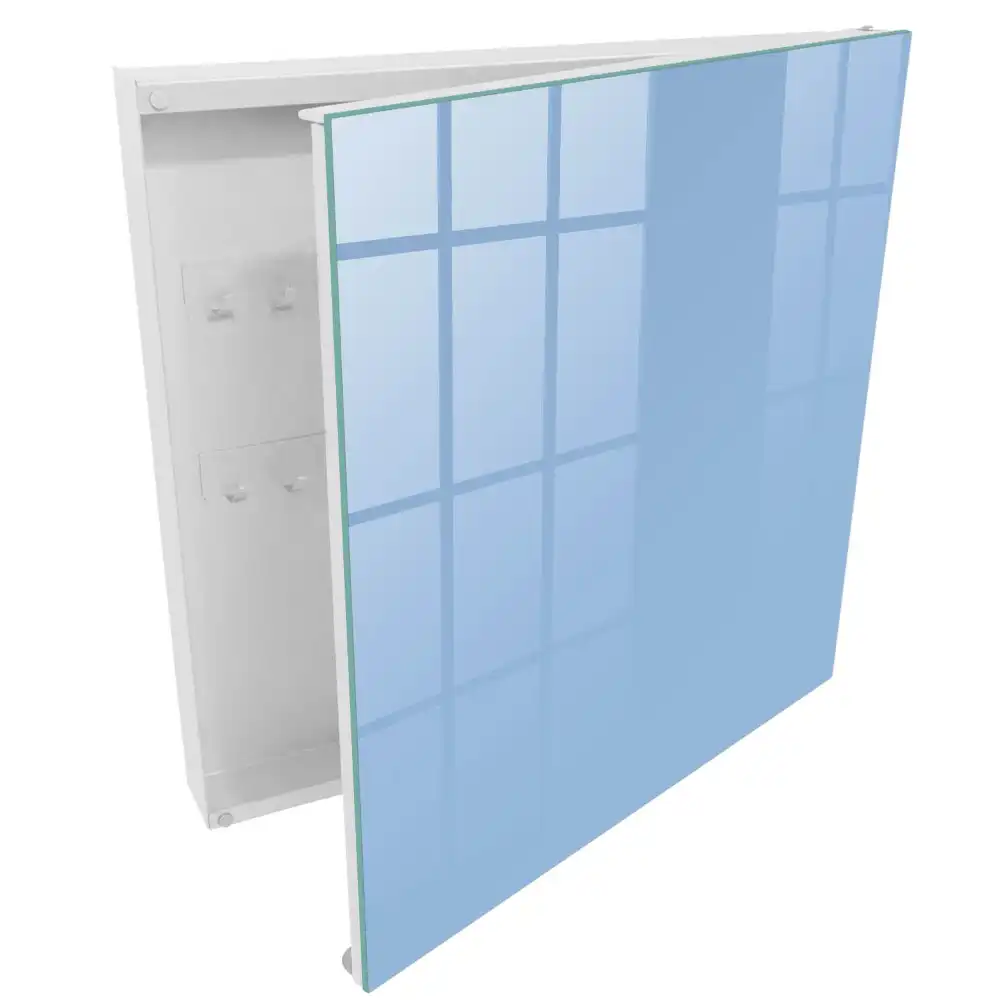 Suport de perete pentru chei cu design minimalist de culoare albastru solid