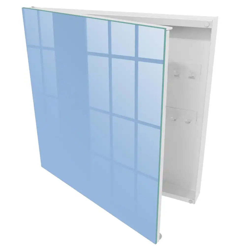 Suport de perete pentru chei cu design minimalist de culoare albastru solid