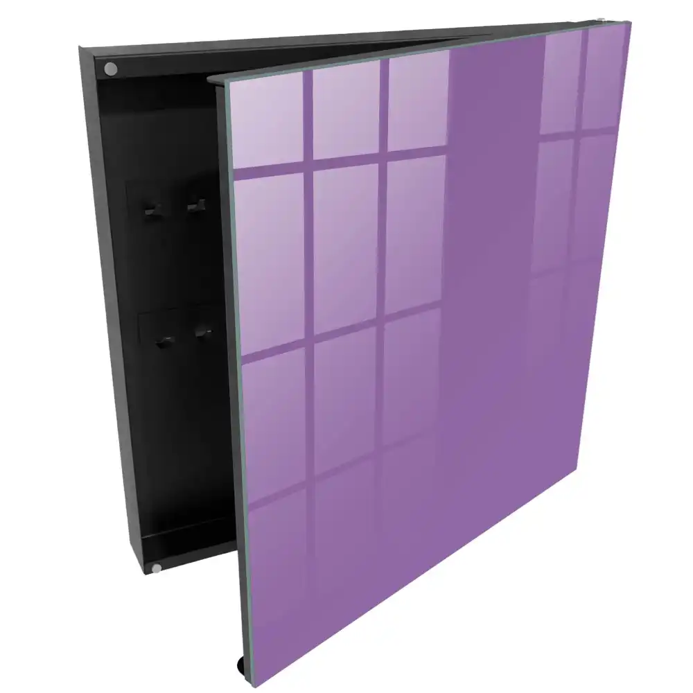 Casetă pentru chei violet cu design minimalist și elegant