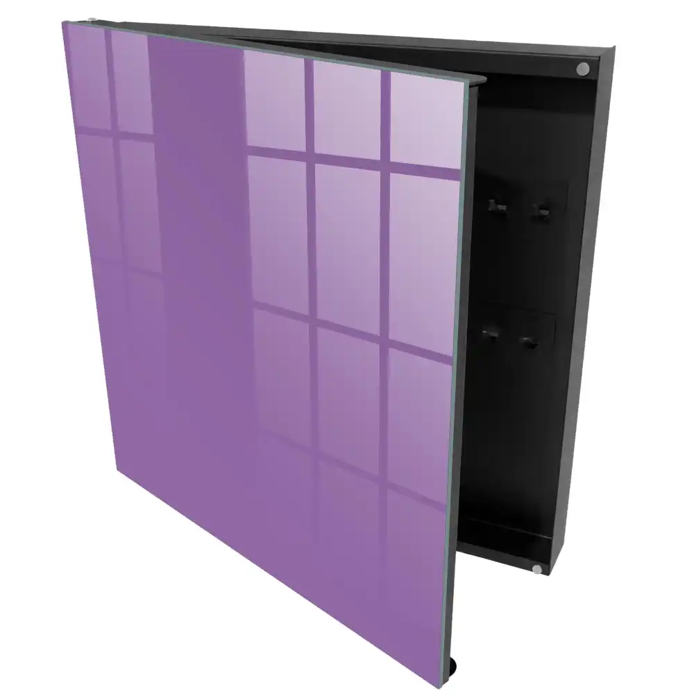 Casetă pentru chei violet cu design minimalist și elegant