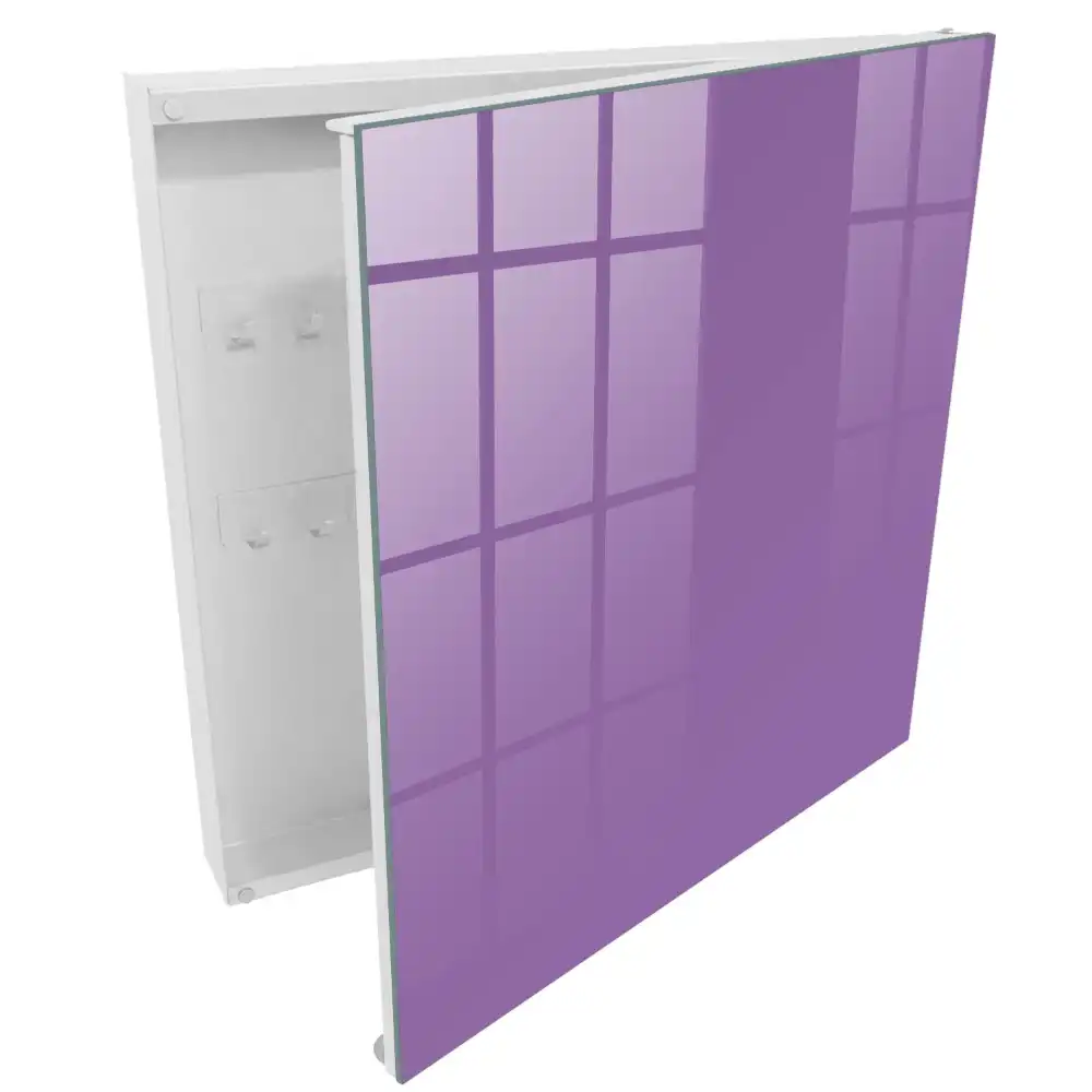Casetă pentru chei violet cu design minimalist și elegant