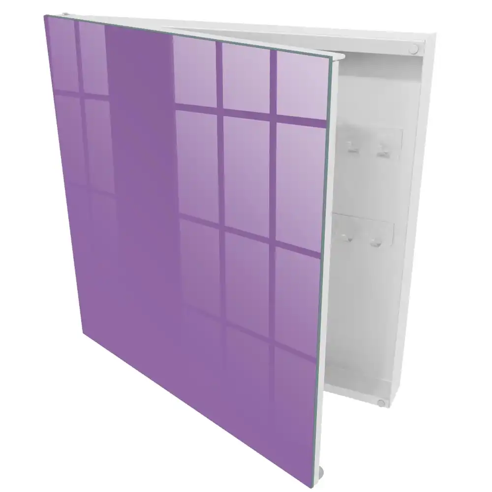 Casetă pentru chei violet cu design minimalist și elegant