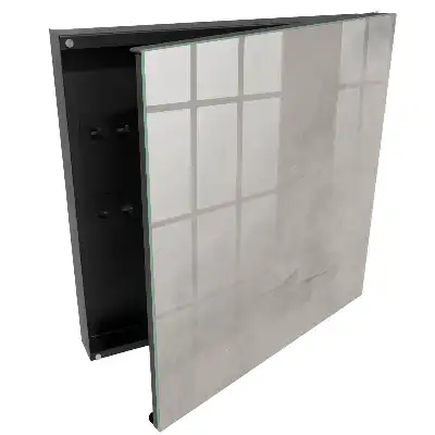 Dulapior pentru chei cu aspect minimalist și textură gri elegantă
