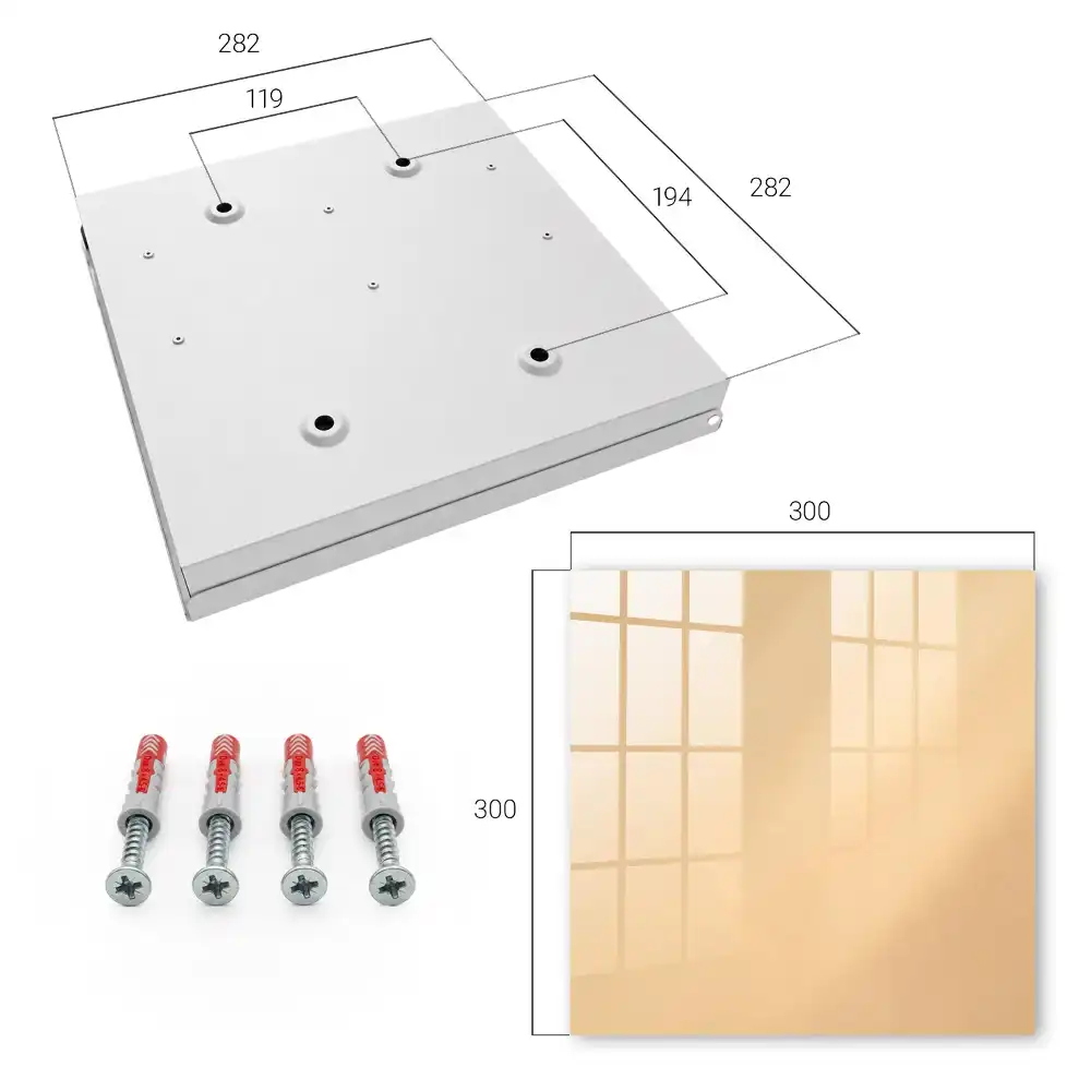 Suport de perete pentru chei cu design minimalist elegant în nuanță bej cald
