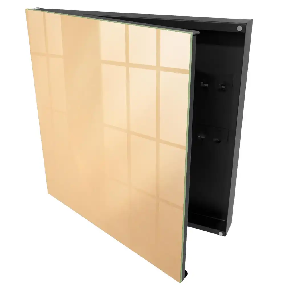 Suport de perete pentru chei cu design minimalist elegant în nuanță bej cald