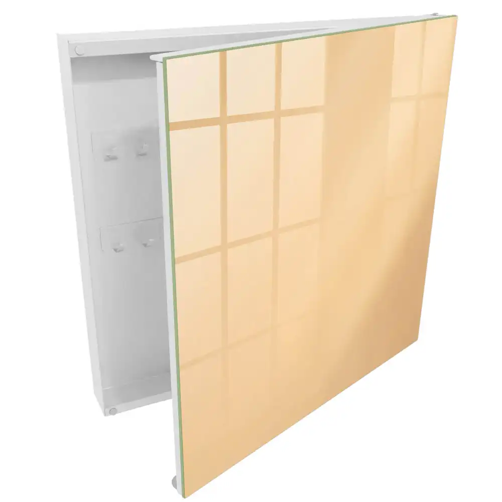 Suport de perete pentru chei cu design minimalist elegant în nuanță bej cald