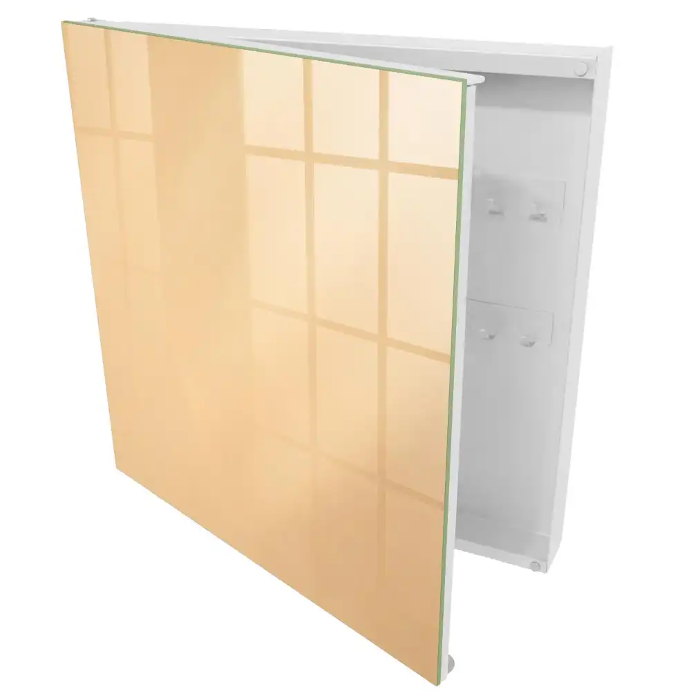 Suport de perete pentru chei cu design minimalist elegant în nuanță bej cald