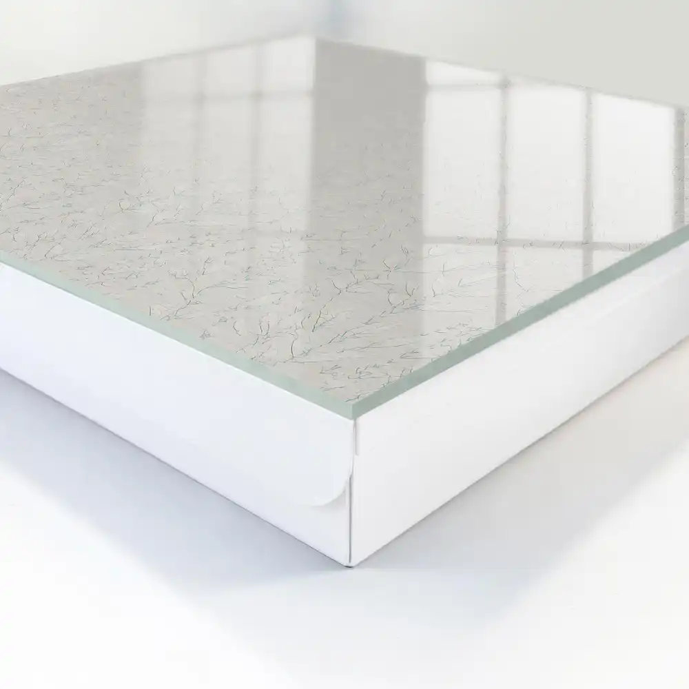 Dulapior pentru chei cu design minimalist și motive florale subtile
