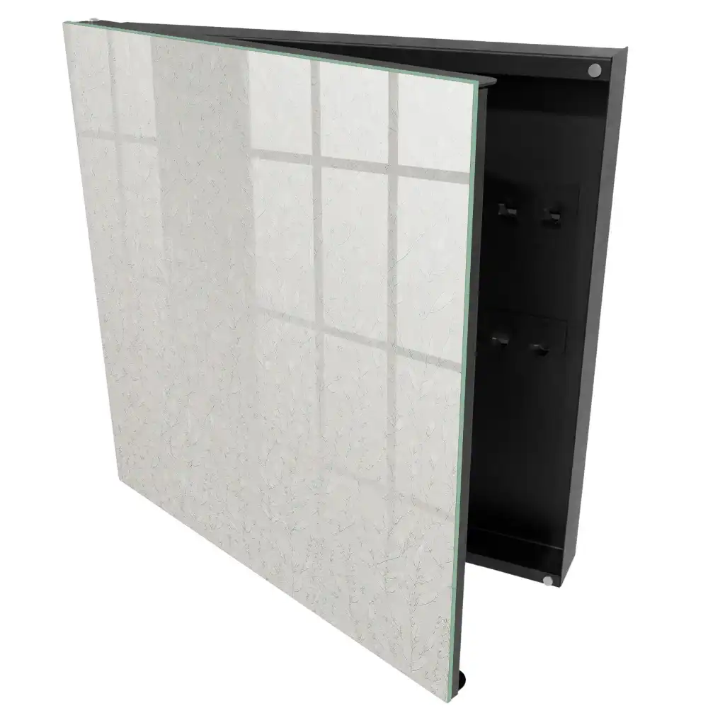 Dulapior pentru chei cu design minimalist și motive florale subtile