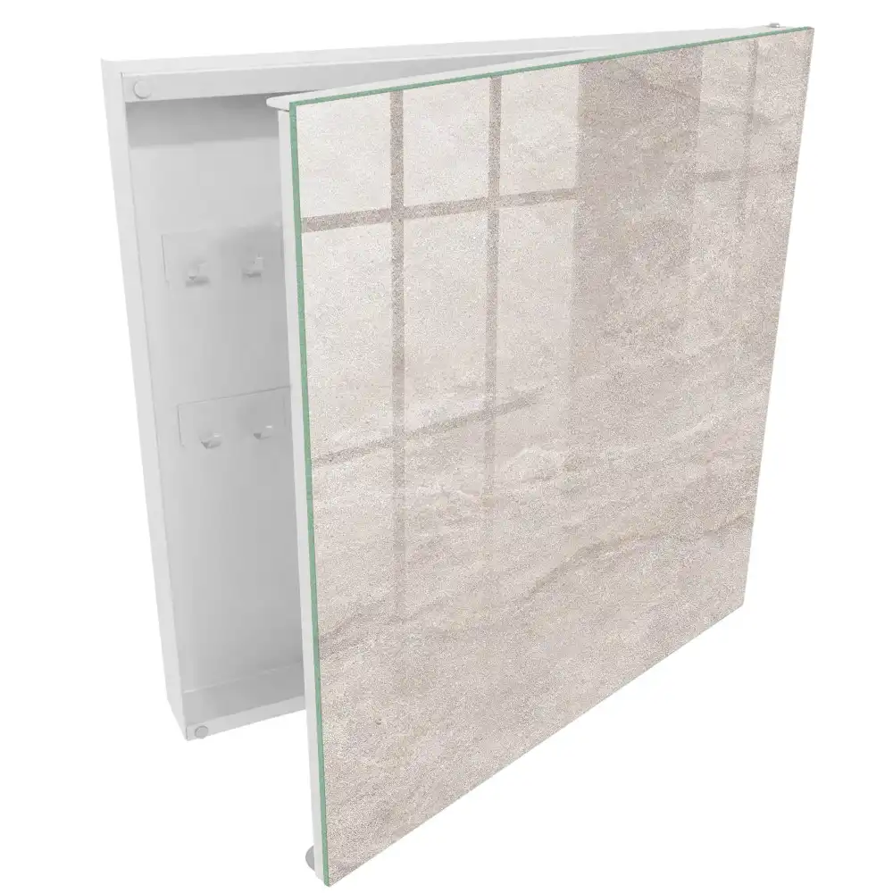 Suport pentru chei de perete cu design minimalist și textură naturală