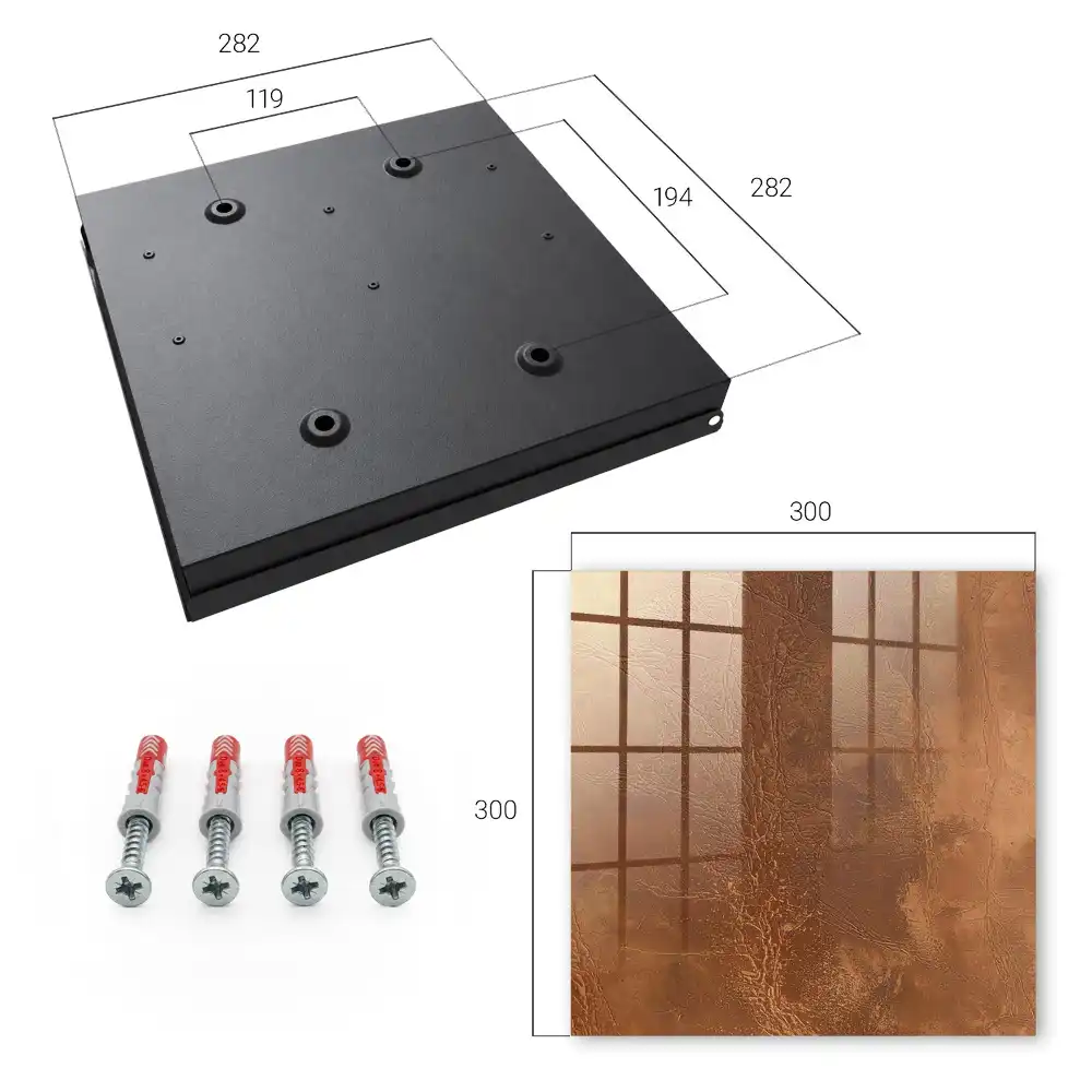 Dulapior pentru chei cu design minimalist liniar
