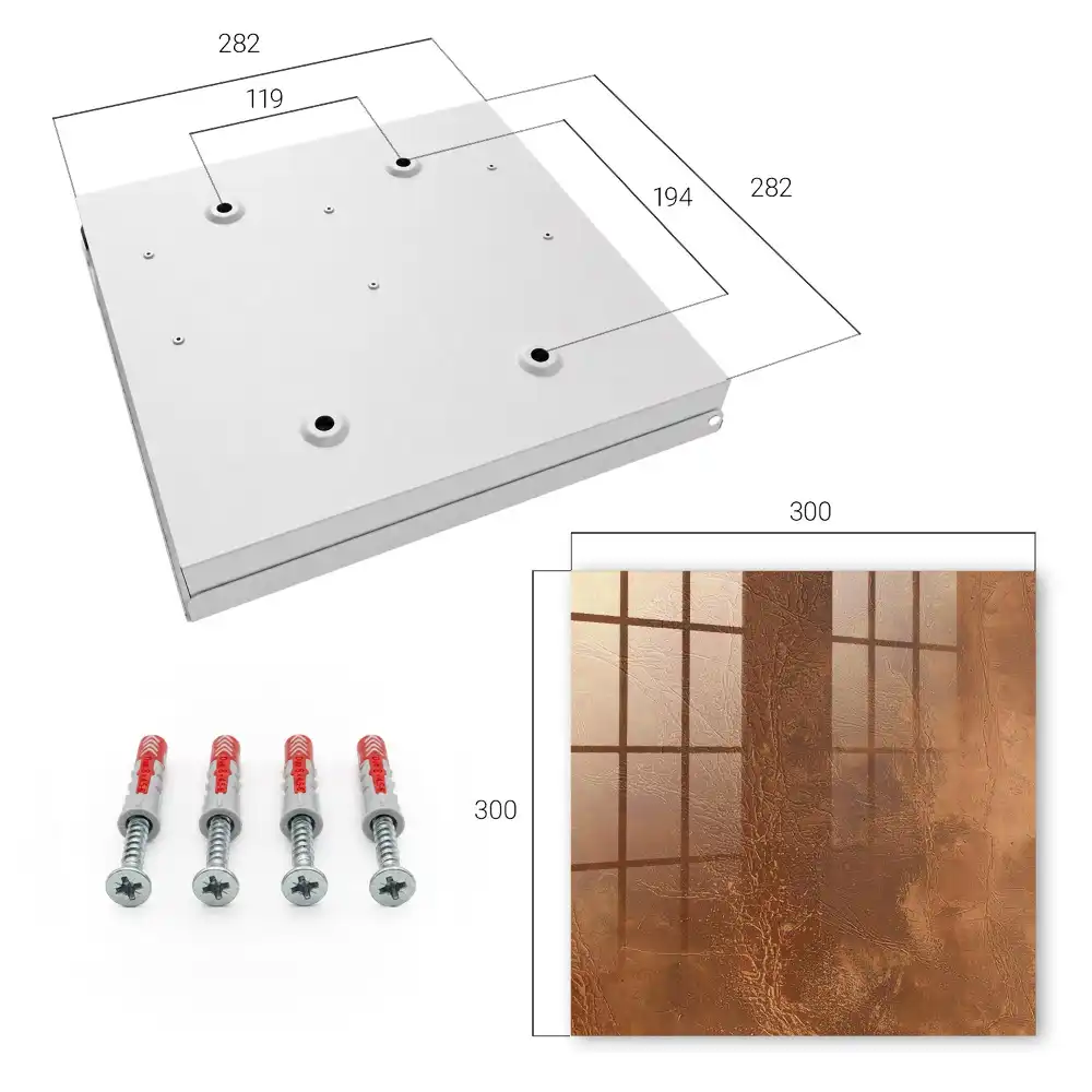 Dulapior pentru chei cu design minimalist liniar