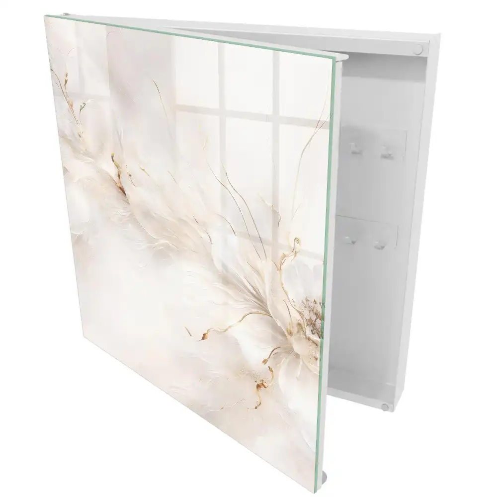 Casetă pentru chei cu design abstract și forme delicate inspirate din natură