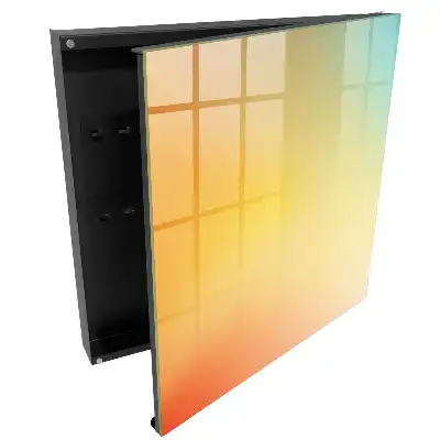 Suport pentru chei pe perete cu design în degrade pastel
