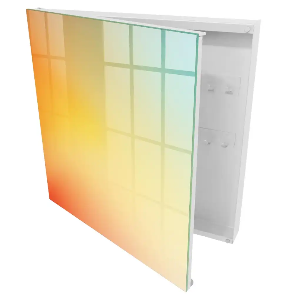 Suport pentru chei pe perete cu design în degrade pastel