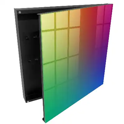 Casetă pentru chei cu design gradient curcubeu