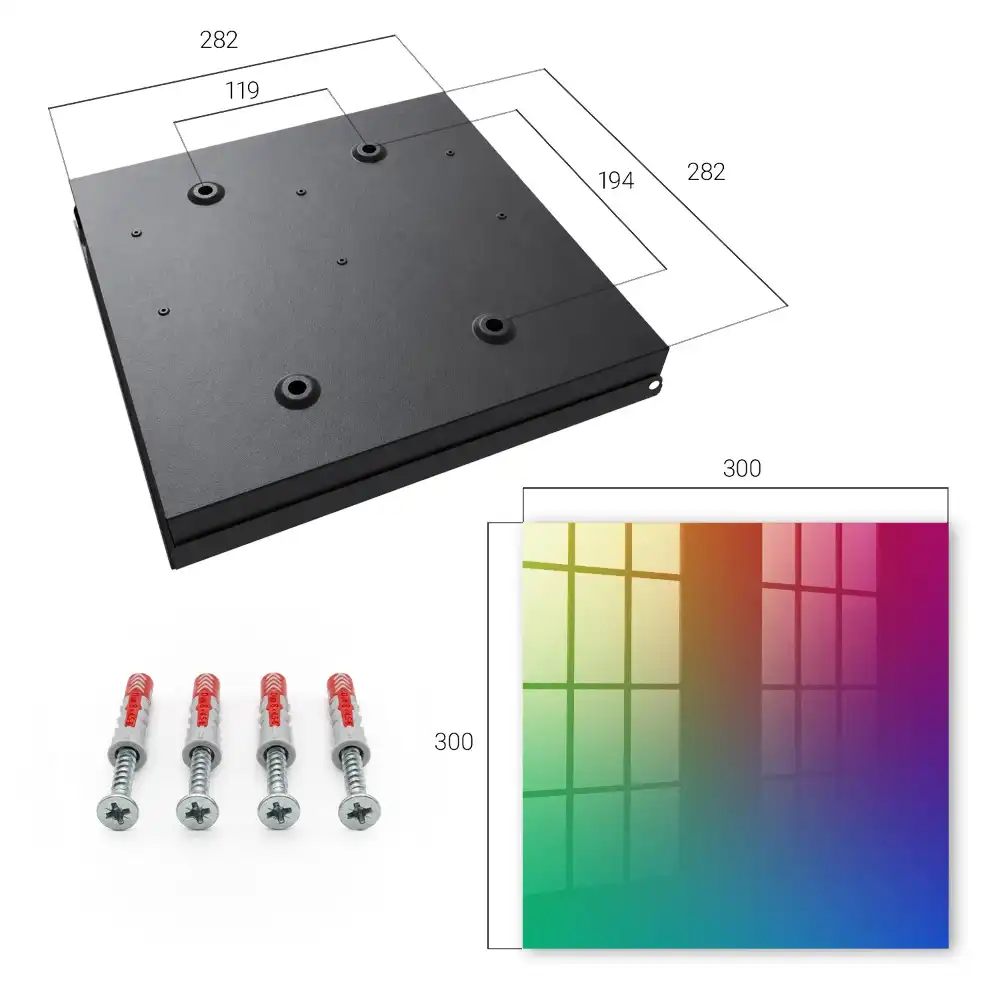 Casetă pentru chei cu design gradient curcubeu