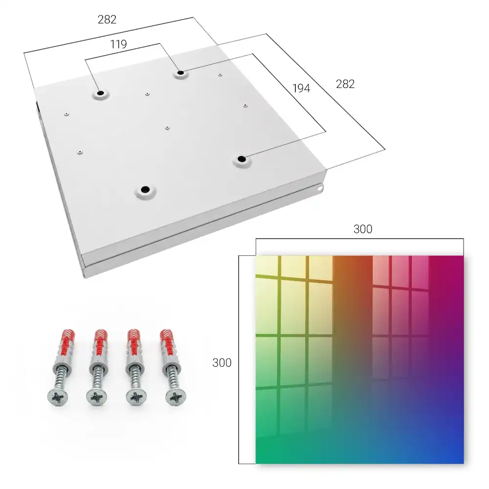 Casetă pentru chei cu design gradient curcubeu
