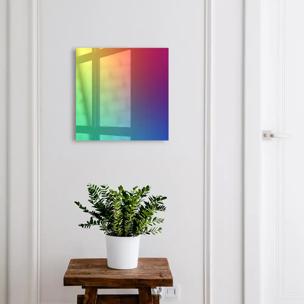 Casetă pentru chei cu design gradient curcubeu