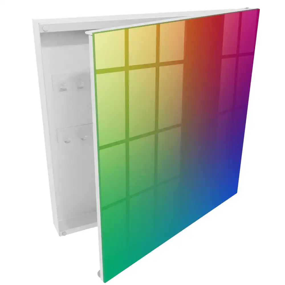 Casetă pentru chei cu design gradient curcubeu