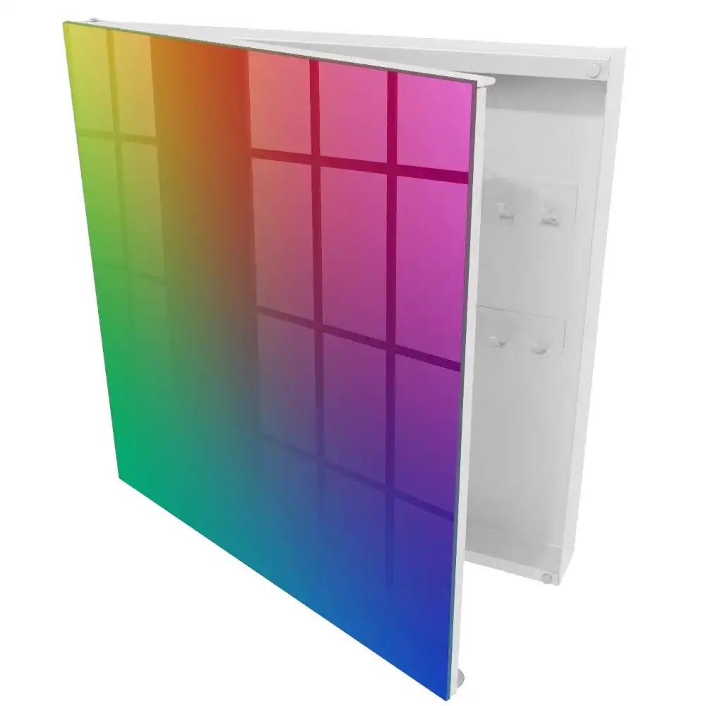 Casetă pentru chei cu design gradient curcubeu
