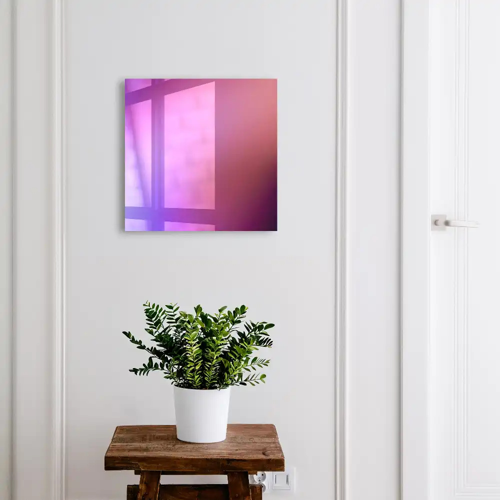 Casetă pentru chei cu tranziții delicate de culoare violet și roz
