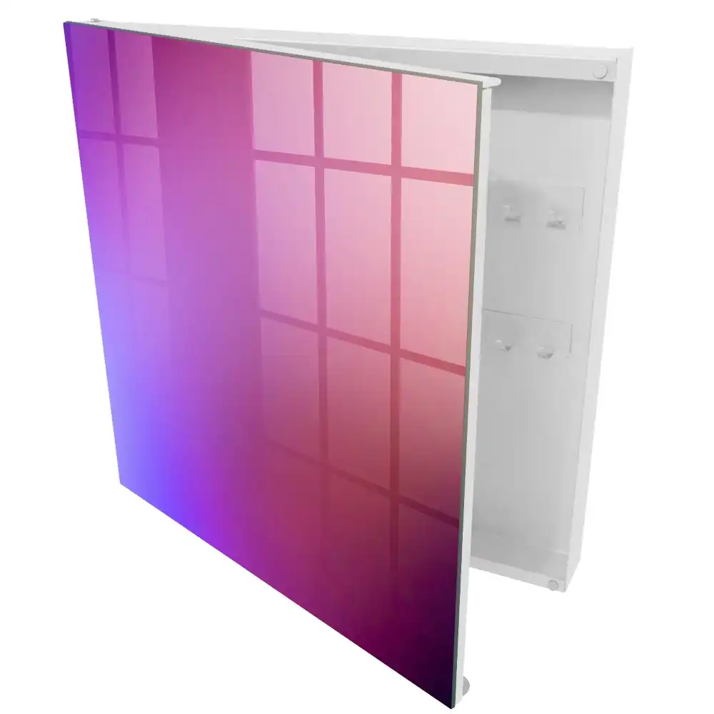 Casetă pentru chei cu tranziții delicate de culoare violet și roz