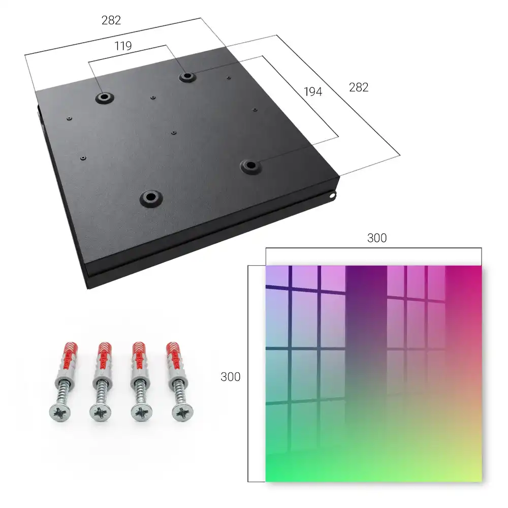 Dulăpior pentru chei cu design gradient colorat și energic
