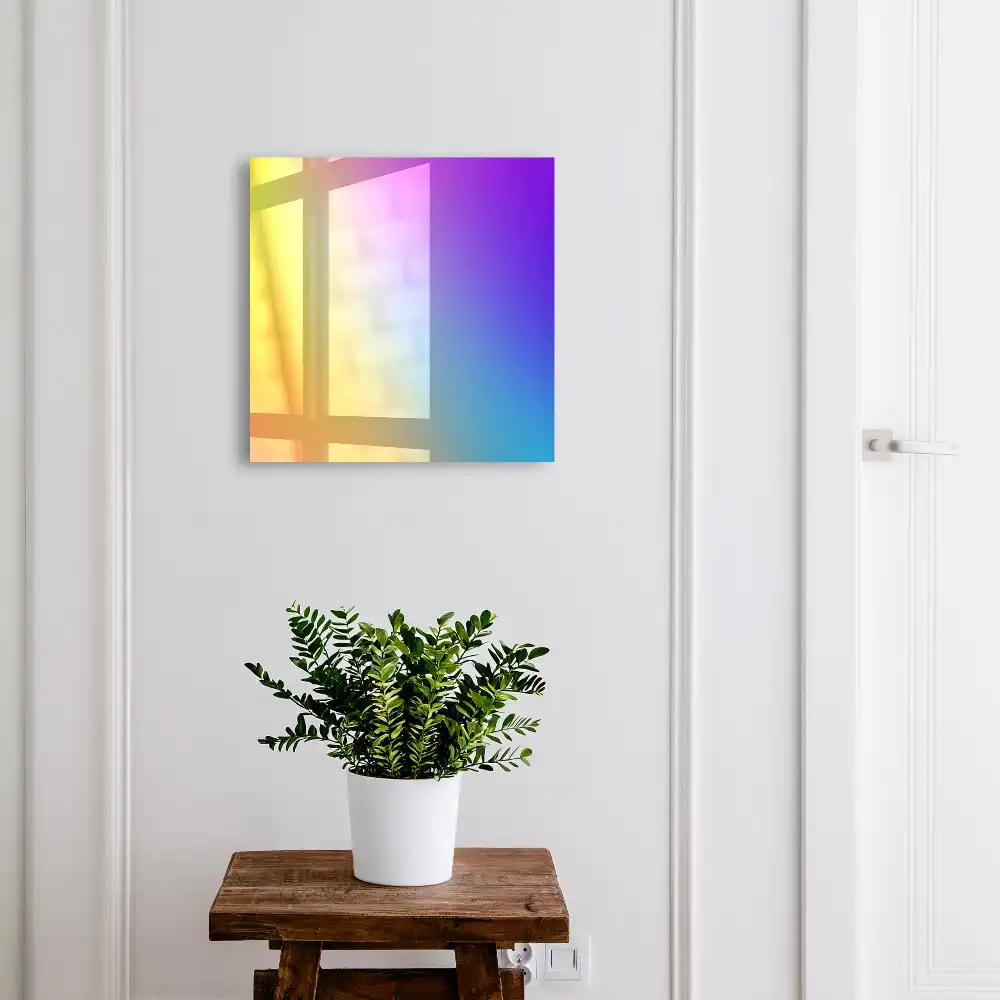 Suport de perete pentru chei cu design de curcubeu sclipitor