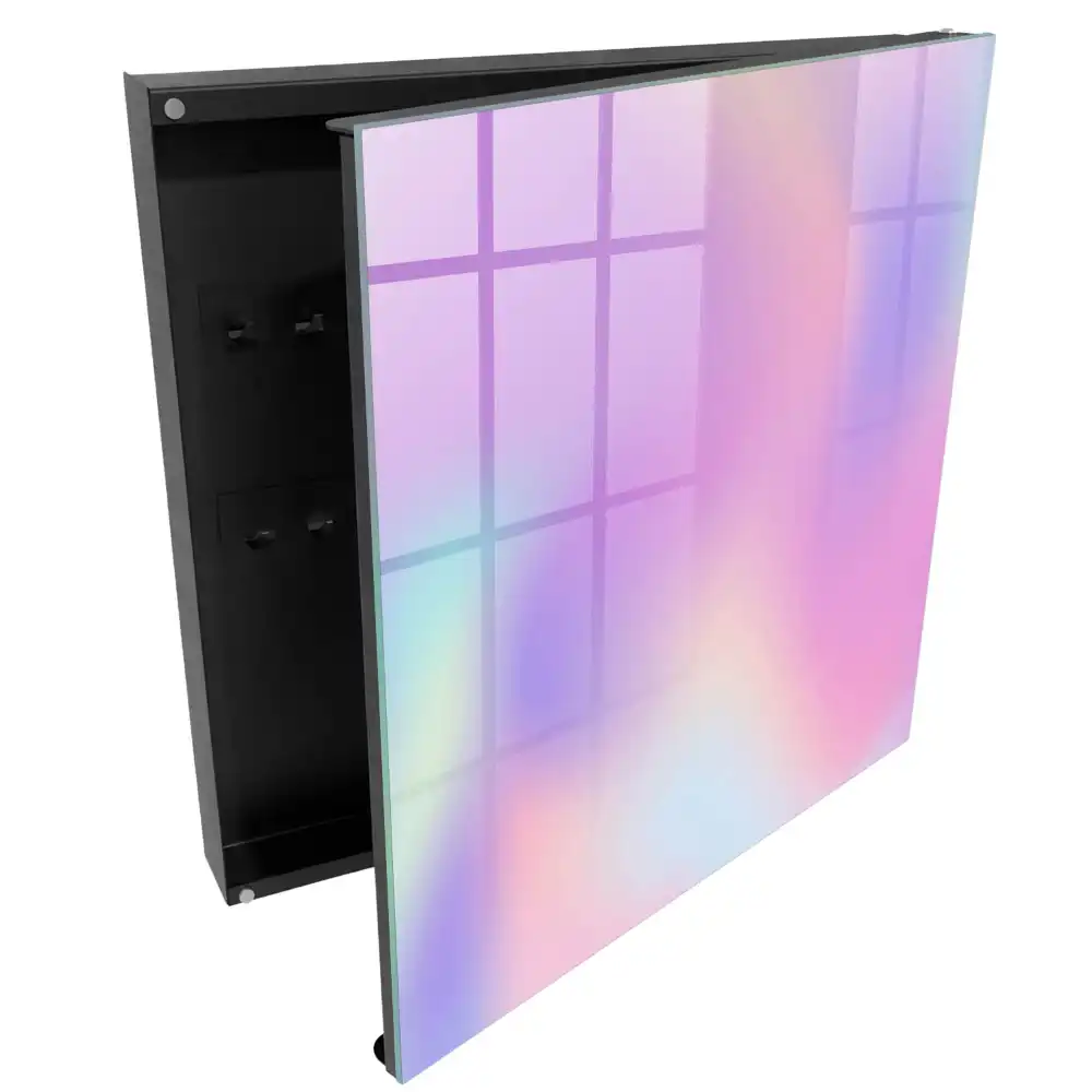 Dulapior pentru chei cu design gradient în culori pastel