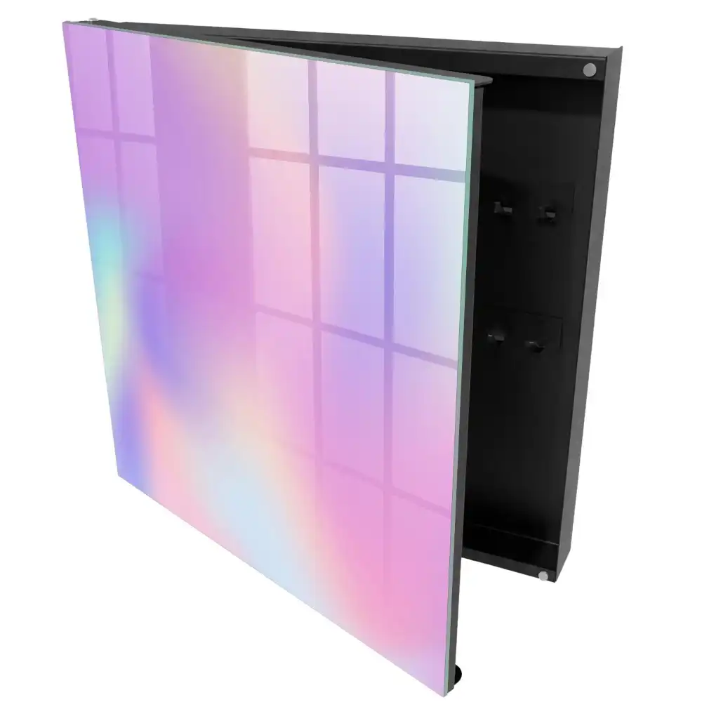 Dulapior pentru chei cu design gradient în culori pastel