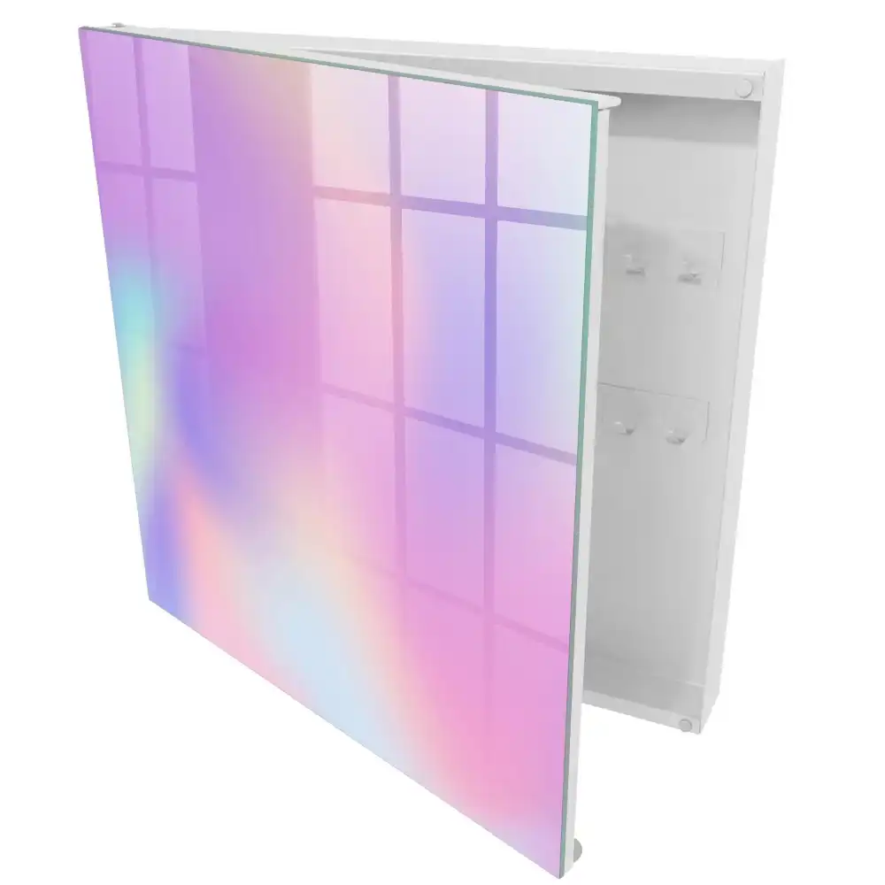 Dulapior pentru chei cu design gradient în culori pastel