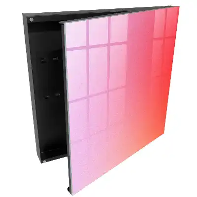 Casetă pentru chei cu gradient roz-portocaliu și textură delicată