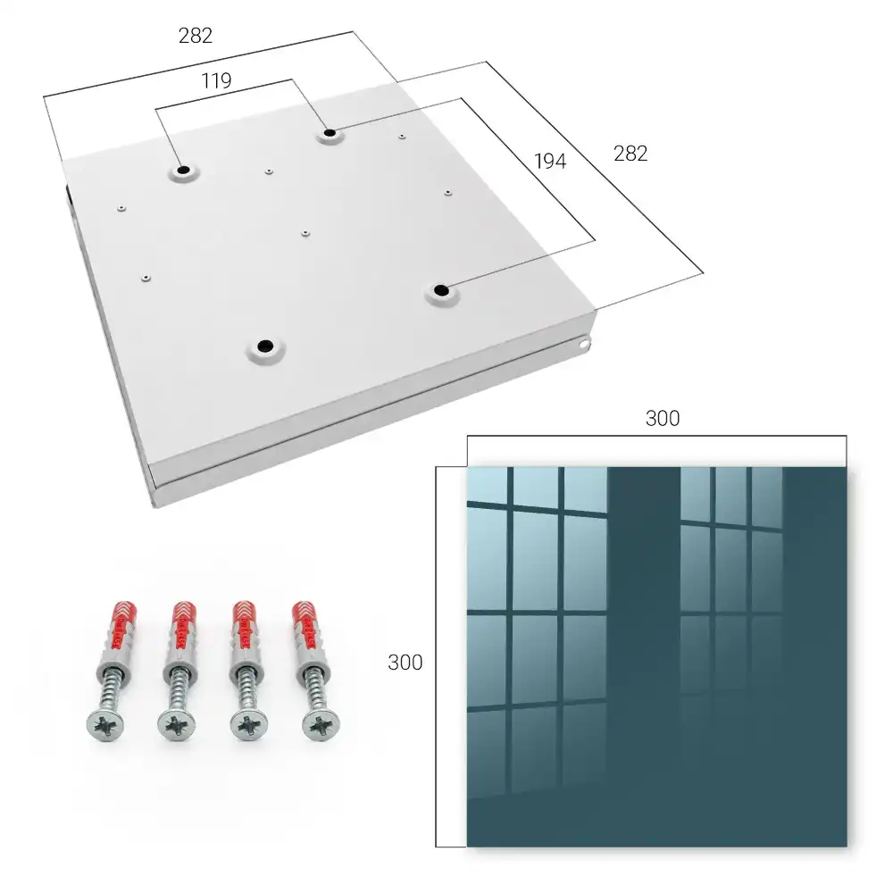 Suport de chei pentru perete cu design geometric modern și elegant