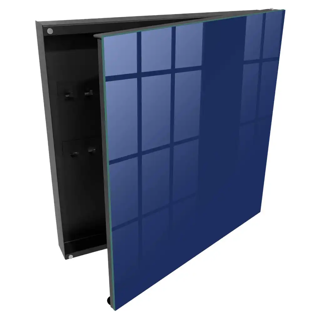 Dulapior pentru chei albastru marin cu design minimalist elegant