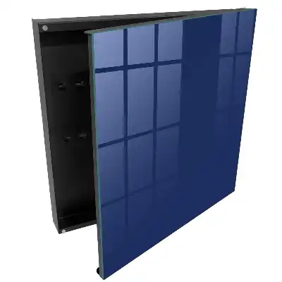 Dulapior pentru chei albastru marin cu design minimalist elegant