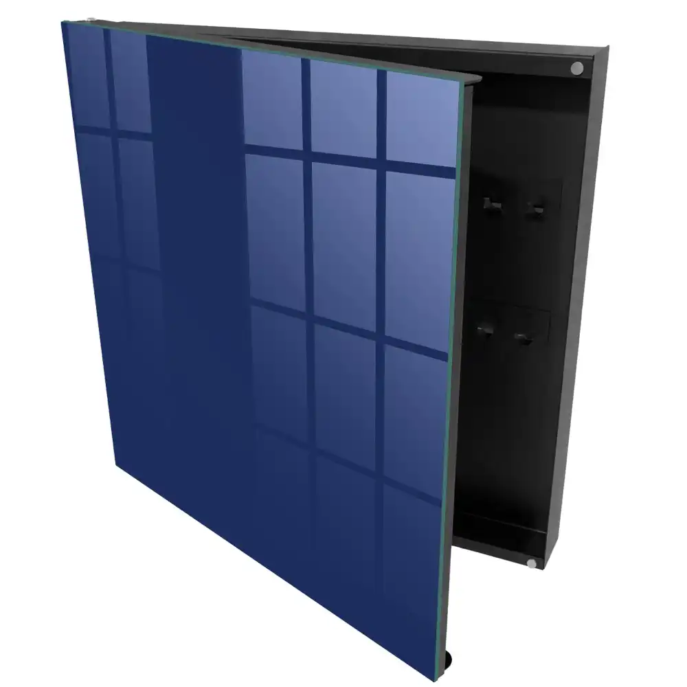 Dulapior pentru chei albastru marin cu design minimalist elegant