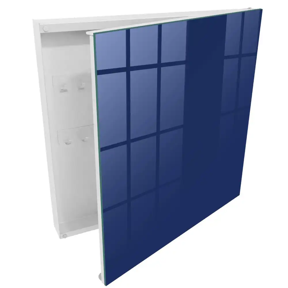 Dulapior pentru chei albastru marin cu design minimalist elegant