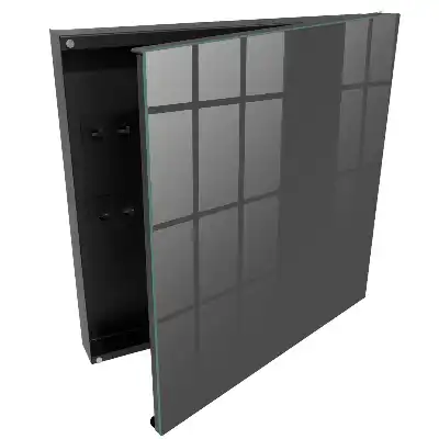 Suport de chei pentru perete cu fundal gri închis minimalist
