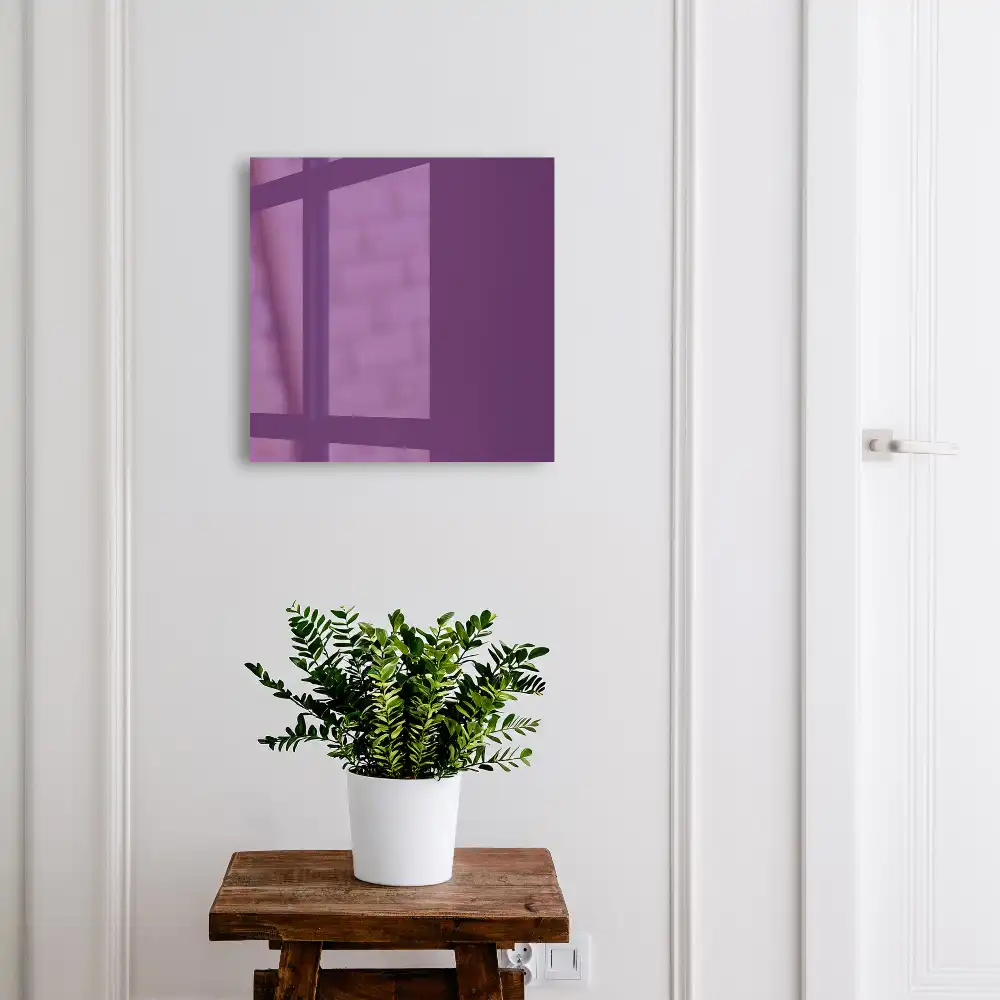 Suport pentru chei de perete cu design modern minimalist violet