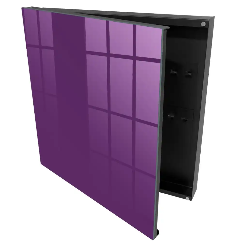 Suport pentru chei de perete cu design modern minimalist violet