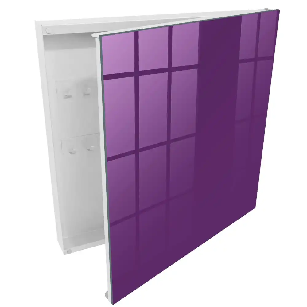 Suport pentru chei de perete cu design modern minimalist violet