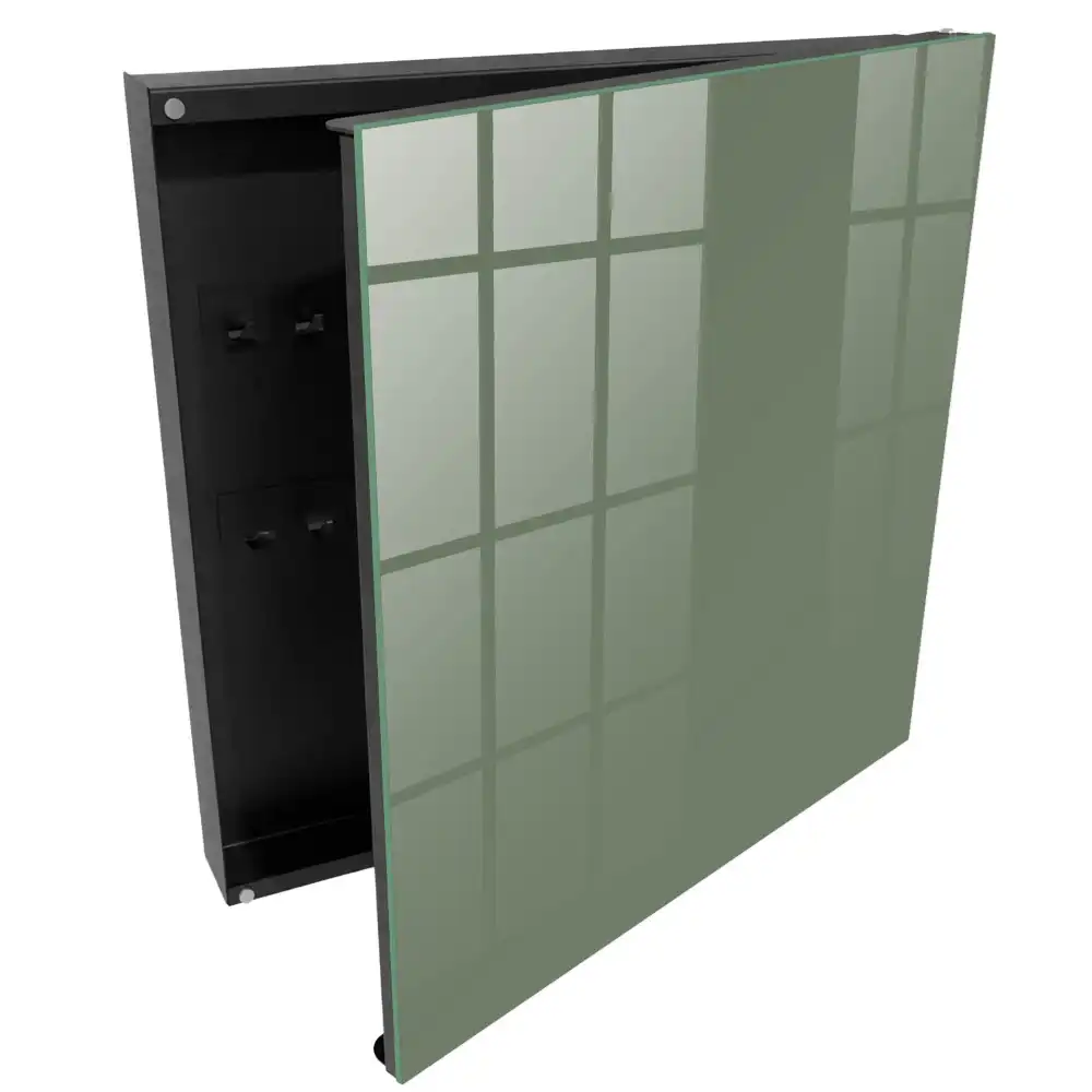 Casetă de chei de suprafață verde netedă fără model