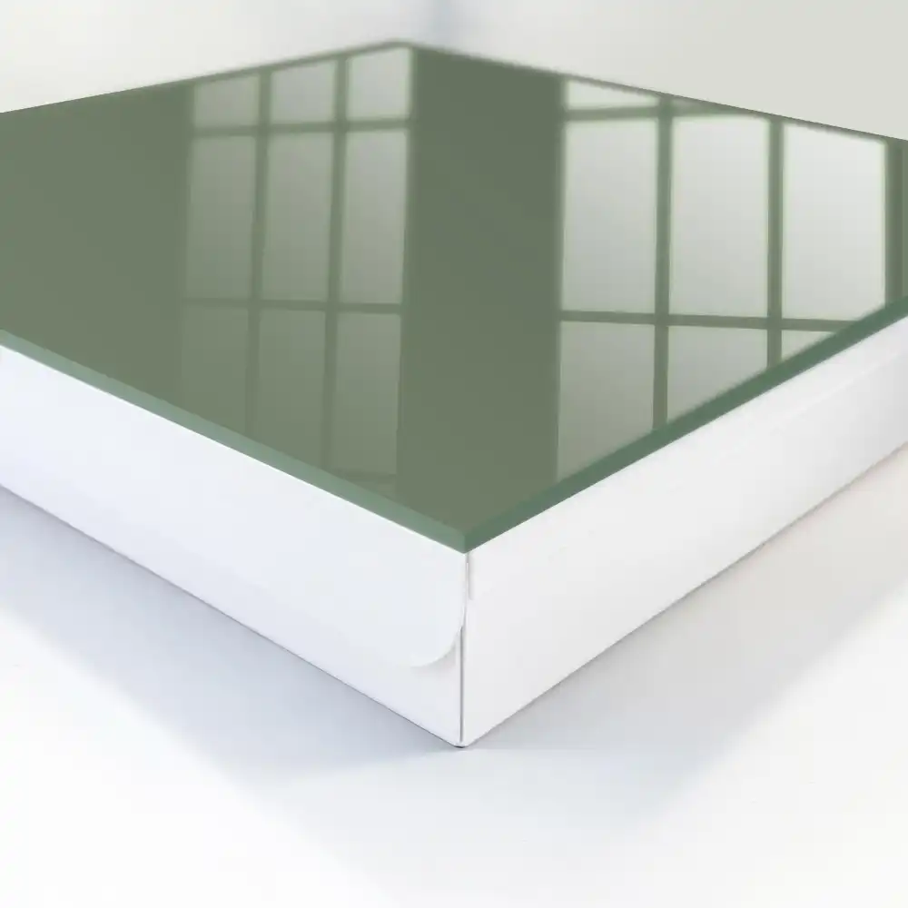 Casetă de chei de suprafață verde netedă fără model