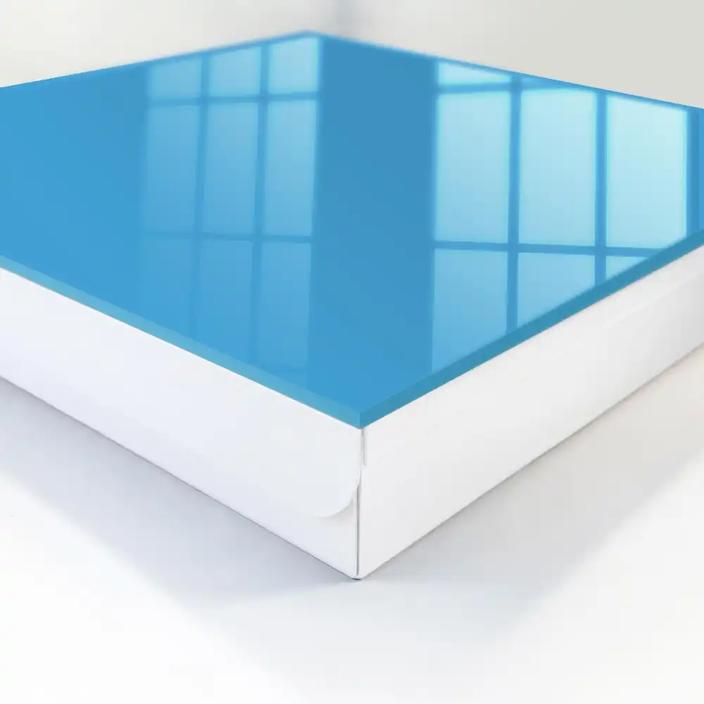 Suport pentru chei de perete în culoarea albastru solid cu design simplu și elegant