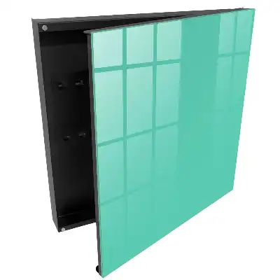 Suport de perete pentru chei cu design minimalist în nuanță turcoaz
